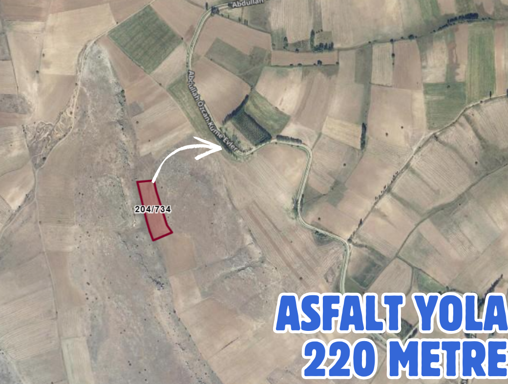 KÜTAHYA ÇAVDARHİSAR YUKARI 6.572M² TARLAMIZ SATILIKTIR - KÜTAHYA ÇAVDARHİSAR fotoğraf 3